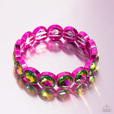 Radiant on Repeat - Pink Bracelet