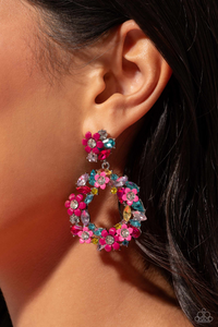 Wreathed in Wildflowers - Multi Earrings